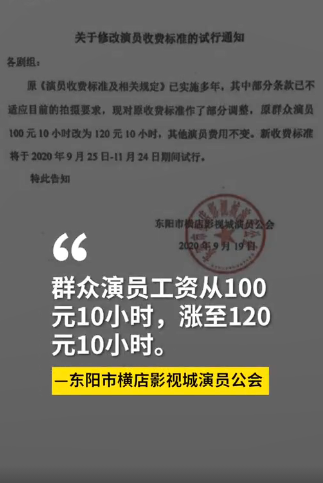横店剧组司机待遇探究