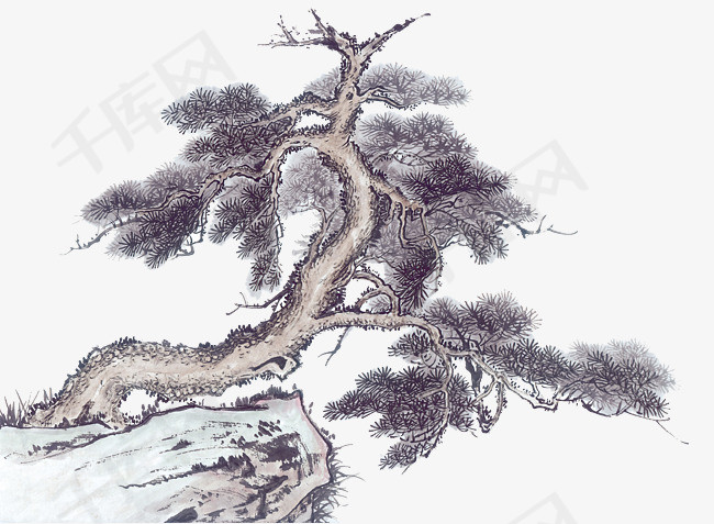 幼儿园美术教案，松树的绘画探索