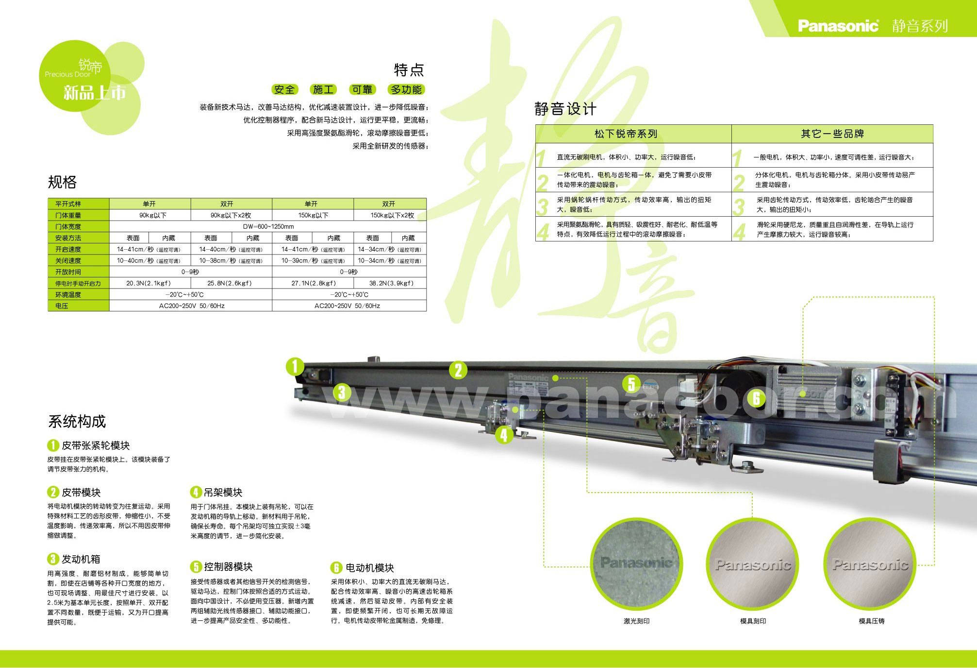Panasonic自动门说明书