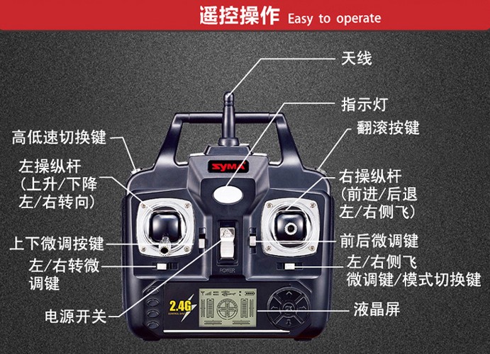 关于使用和维护我们的新款2.4G遥控飞机的遥控器指南